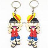 Promotional Gift Cartoon Cute Customized Shaped Keychain 3d PVC Key Ring thumbnail-6