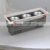 CITIZEN COB GRILIE 3 Head Led Rectangular Downlight TEC002HGR45W thumbnail-2