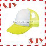 Flat Bill Blank Neon Mesh Trucker Hat Cap thumbnail-2