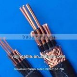 450/750v copper conductor PVC insulated pvc sheath with shield control cable