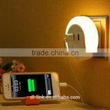 Hot Sales!D06 LED Night Light With Light Detecting Sensor USB Charger US Regulations thumbnail-5