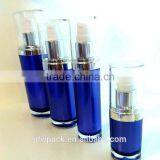 Plastic Oval Milk Lotion Bottle Cosmetic Packaging