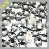 Oval Glass Sew-on Stone