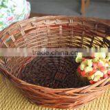 Round Stock Willow Trays With Handle thumbnail-1