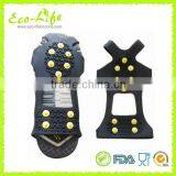 4 Sizes 10 Claws Climbing Snow Ice Walking Silicone Ice Gripper, Shoe Cover Crampons thumbnail-4