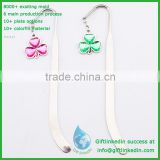 Metal flower bookmark/new products 2014 flower gift bookmark