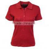 Red Color Ladies Polo Shirts thumbnail-1