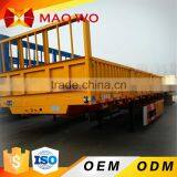 China Manufacturer 3 Axles Cargo Carrier Side Wall Semi Trailer Cheap Price for Sale thumbnail-4