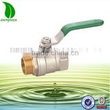 male and female end Level Handle brass ball valve