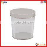 Food Safe Round Plastic Clear Paint Cans for Crafts