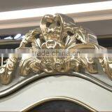 European Style Living Room Furniture Wine Cabinet, Elegant Wood Carved Showcase, Glass Door Storage Cabinet (BF01-ML040) thumbnail-3