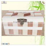 Clear Lid Hexagonal 3D Slicing Wooden Jewellery Storage Box thumbnail-2