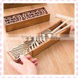 Trade Assurance Natural Fashion Gift Use British Style Wood Box for Pen With Hinge thumbnail-2