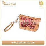Wholesale Newest Stylish Creative Design Cork Cosmetic Clutch Wash Toilet Bag thumbnail-2