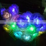 Artificial romantic durable wedding decoration Led light rose flowers for decoration