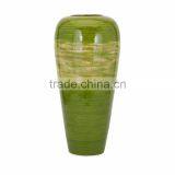 High quality best selling spun bamboo laccquer ombre style green vase from Vietnam