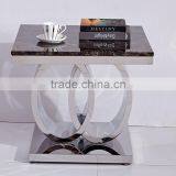 Luxury Dining Room Set Marble Top Side Table thumbnail-1