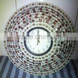 Metal Mosiac Handmade Indian Clock thumbnail-1