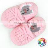 Wholesale 100% Handmade Suede Leather Baby Shoes Soft Sole Baby Moccasins thumbnail-4
