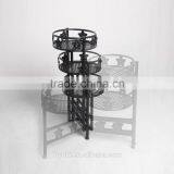 3-Tier Iron Home Decorative Flower Pot Folding Metal Plant Pot thumbnail-5