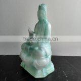 Polyresin Jade Kuan-yin Figurine thumbnail-6