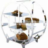 Round Garret Stainless Steel Buffet Display Shelf thumbnail-1