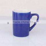 Double Color Glazed Ceramic Porcelain Mug thumbnail-1