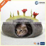2016 New Design Best Price Flodable Wool Felted Cat Bed for Sale thumbnail-4