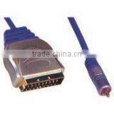 Nickel-Plated Metal Shell Scart Cable thumbnail-1