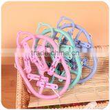 C215 Drying Clothes Plastic Hanger With Clips Ellipse Shape thumbnail-1