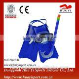 2016 Adult Junior Size Dive Mask Snorkel Diving Set With Adujustable Strap Fins thumbnail-1