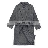 100 Ployester Cationic Coral Fleece Bathrobe, cd Marl Fleece Bathrobe, Heather Fleece Bathrobe, Melange Fleece Bathrobe thumbnail-1