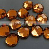 Light Topaz Shell Crystal Glass Flatback Loose Beads for Jewelry Accessories