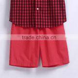 Wholesale Tailored Summer School Plaid Shirt Made Children Shirt thumbnail-3
