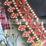 Multicolor CAFTAN Digital Print Crepe Silk LONG Kaftan Tunic Poncho thumbnail-5