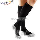 Breathable Men Knee High Copper Compression Socks for Sports