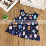 S60504B 2017 Summer Girls Ice Cream Printing Cute Vest thumbnail-3