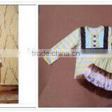 Baby New Born Jumpsuits Clothing Fall Winter Set 100%Cotton Baby Clothing Girls Ruffle Pants Set Baby Girls Clothes Sets thumbnail-4