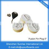 Fusion Fin Plug White Plastic 5 Degree and 9 Degree Surf Fin Box 2pc/set thumbnail-1