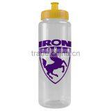 USA Made 32 oz Transparent Sports Bottle With Push And Pull Cap - BPA/BPS-free, FDA Compliant and Comes With Your Logo thumbnail-5