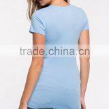 Custom Slim Fit Short Sleeve t Shirt Design Women Black T-shirt Wholesale thumbnail-5