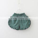 High Quality Pure Color Summer Girls Ruffle Shorts thumbnail-4