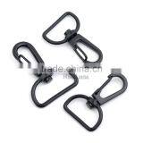 25mm/20mm 1&0.75 Inch Matt Black Enamel Alloy Swivel Clasps Snap Key Hooks DIY Key Chain Ring HK-022 thumbnail-3