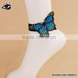 Fashion Anklet Ornaments Blue Butterfly Designs Feet Chain for Women thumbnail-1