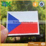 Czech Cross Colored White Red Blue Embroidery Felt Flag Logo Patch thumbnail-5