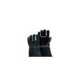 14 Inch Black Cow Split Insulated Leather Protective Welding Gloves 11105 thumbnail-1