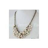Beautiful Colorful Long Rhodium Plated Beaded Pearl Necklaces With Fashion Design thumbnail-1