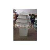 White Flooring Corrugated Cardboard Display of Point of Purchase Stand for Retailling
