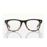 Retro Big Round Polycarbonate Spectacles Frames For Round Face Women , Leopard Print thumbnail-1