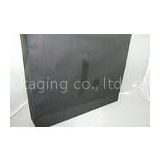 OEM Eco Friendly Advertising Square Recycled Paper Shopping Bags With Ribbon Handle For Clothes